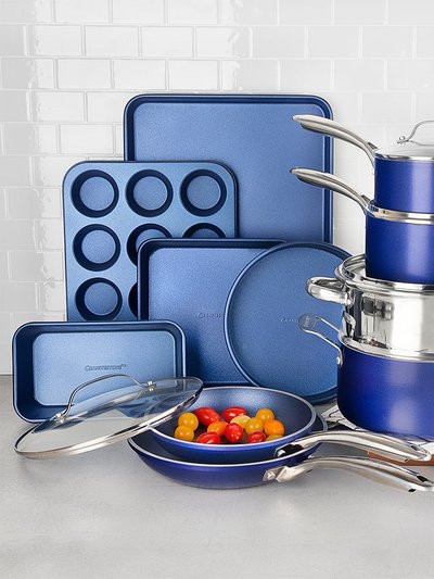 GraniteStone Blue Basics 15PC Cook & Bake Essentials Set product