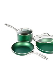 Fundamental 5 Piece Essentials Cookware Set - Emerald