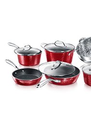 Get It Together - 10 Piece Hammered Diamond Cookware Set