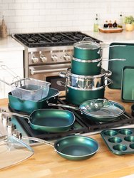 Kitchen In A Box 20pc - Cook, Bake, Steam, Fry - Complete Set - Emerald
