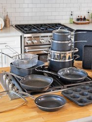 Kitchen In A Box 20pc - Cook, Bake, Steam, Fry - Complete Set - Black