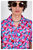 'Desi' Camp Collar Red Floral Dream Print Short Sleeve Shirt