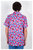 'Desi' Camp Collar Red Floral Dream Print Short Sleeve Shirt