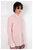 'Liam' Band Collar Blush / White Stripe Long Sleeve Shirt