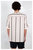 'Valenzuela' Baseball Collar Cream Stripe Short Sleeve Shirt