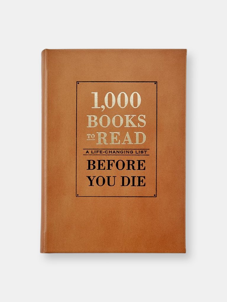 1,000 Books to Read Before You Die - Special Leather Edition - Tan