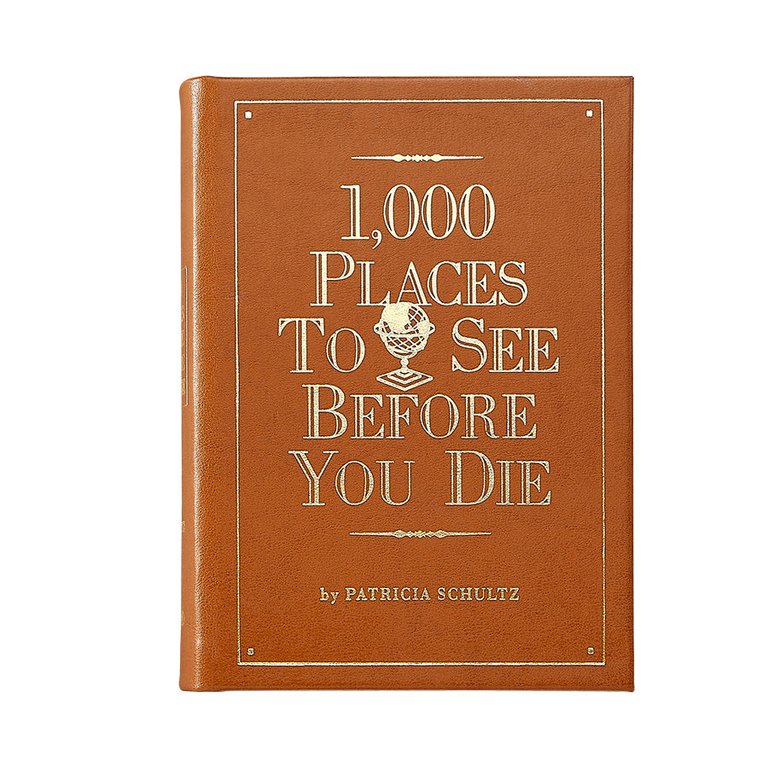 1,000 Places to See Before You Die - Special Leather Edition  - Tan