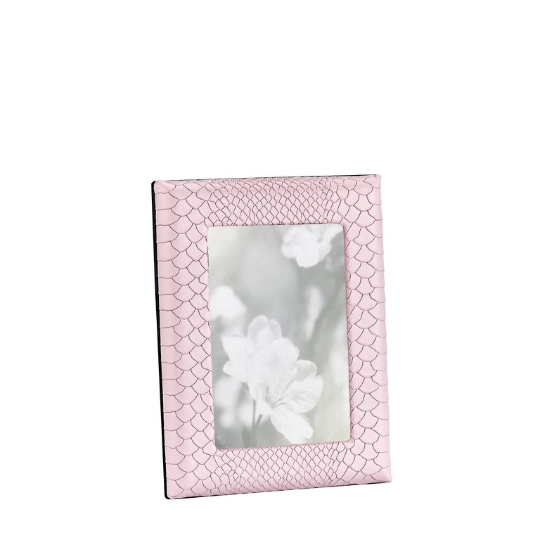 4" x 6" Leather Profile Studio Frame - Petal Pink