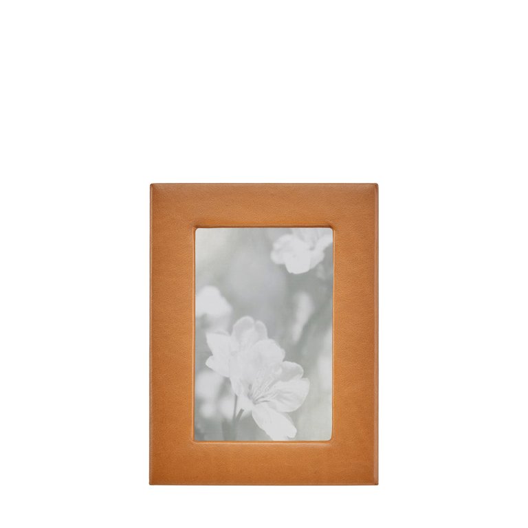 4" X 6" Leather Studio Frame - British Tan