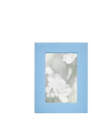 4" X 6" Leather Studio Frame - Light Blue