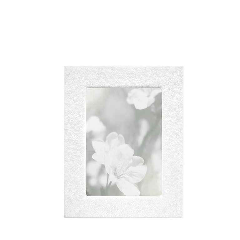 5" X 7" Leather Studio Frame - White