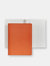 7" Leather Wire-O-Notebook - Orange