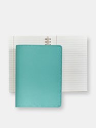 7" Leather Wire-O-Notebook - Egg Blue