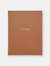 9" Hardcover Leather Journal - Tan