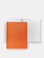 9" Leather Wire-O-Notebook - Orange