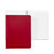 9" Leather Wire-O-Notebook - Red