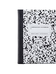 Composition Notebook - Special Leather Edition  - White/Black Leather