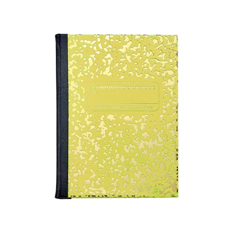 Composition Notebook - Neon Yellow/Gold