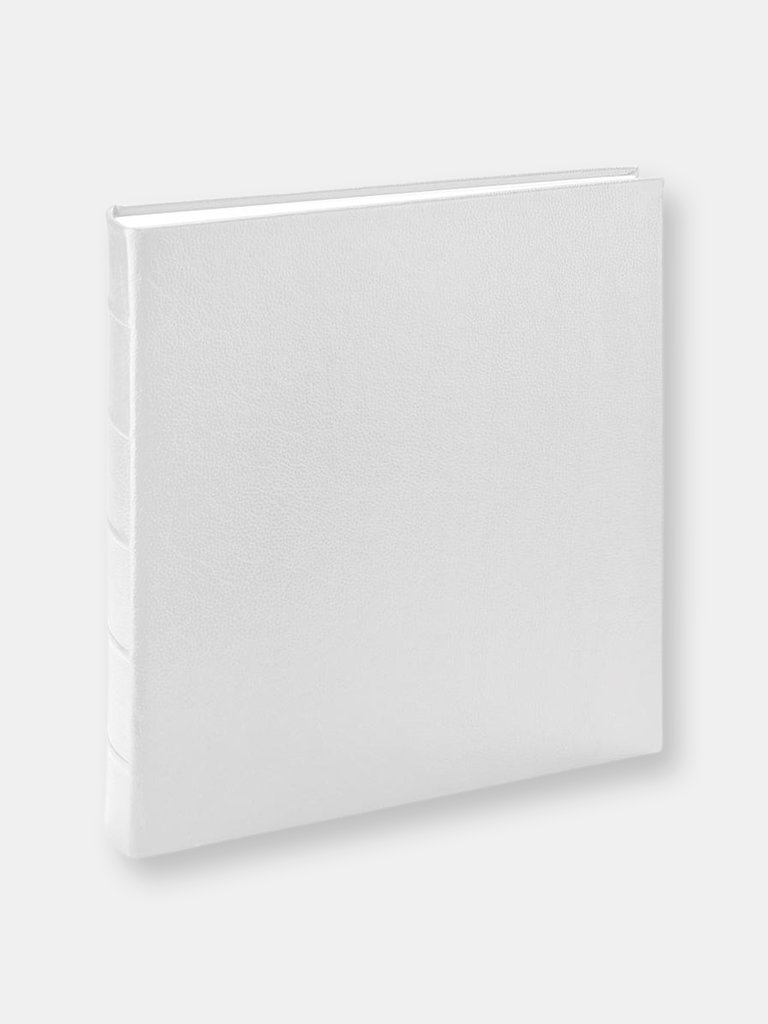 Large Leather Bound Album - White