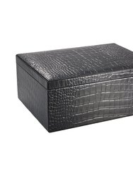 Large Leather Box - Black
