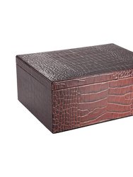 Large Leather Box - Brown