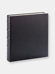Large Ring Clear Pocket Album - Leather - Black
