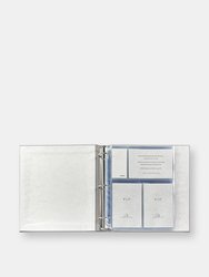 Large Ring Clear Pocket Album - Leather