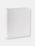Large Ring Clear Pocket Album - Leather - White