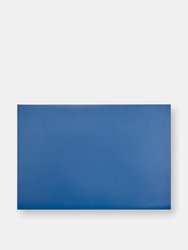 Leather Desk Blotter - Blue/Taupe