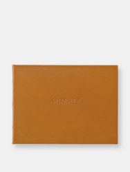 Leather Guest Book - British Tan