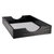 Leather Letter Tray - Black