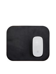 Leather Mouse Pad - Black/Green