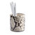 Leather Pencil Cup - Natural Italian Printed