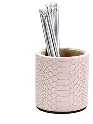 Leather Pencil Cup - Petal Pink