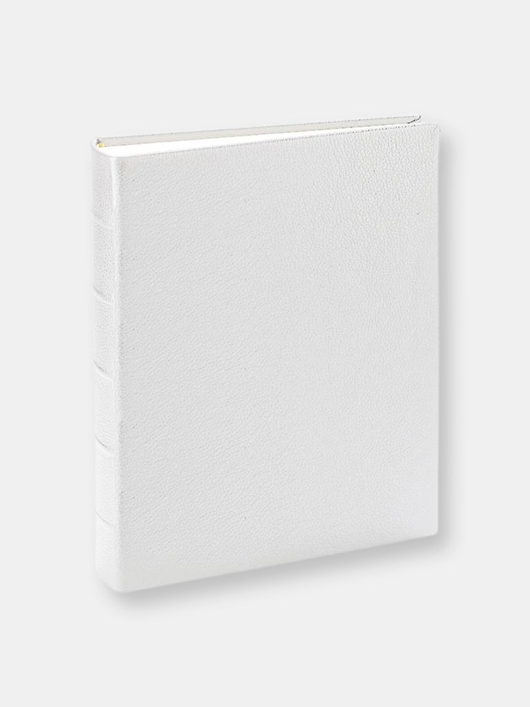 Medium Leather Bound Album - White