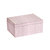 Medium Leather Box - Petal Pink