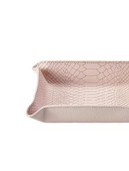 Medium Leather Catchall - Petal Pink