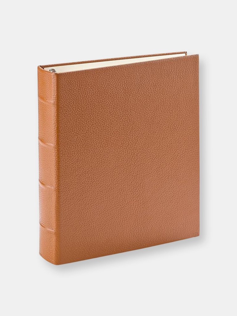 Medium Ring Clear Pocket Album - Leather - Saddle