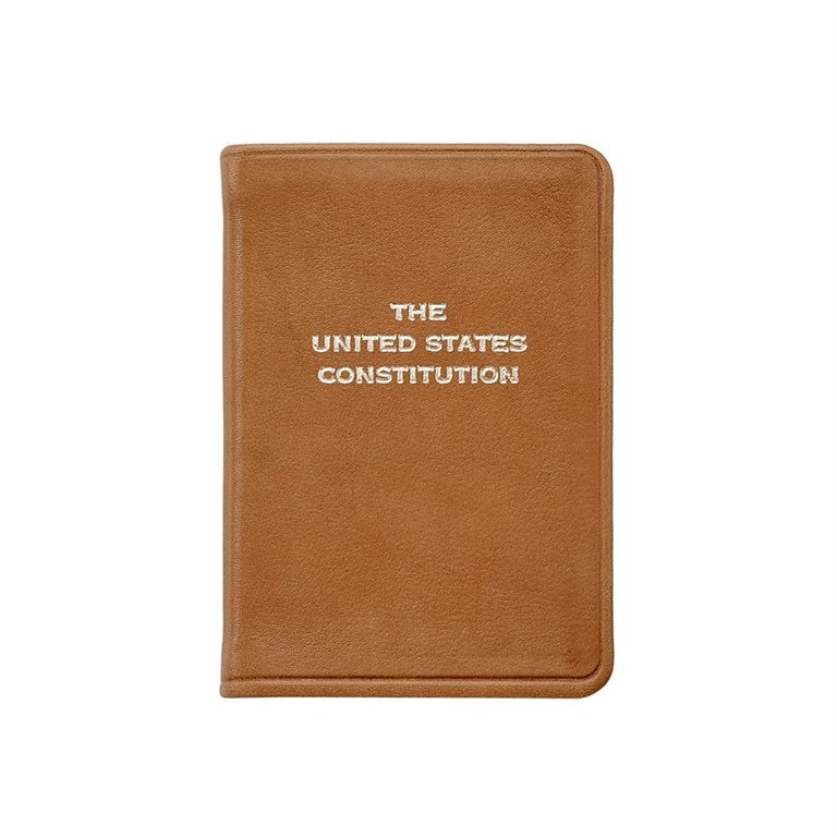 Mini United States Constitution - Special Leather Edition  - British Tan