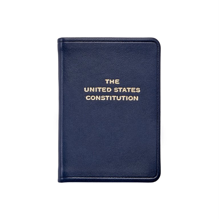 Mini United States Constitution - Special Leather Edition  - Navy