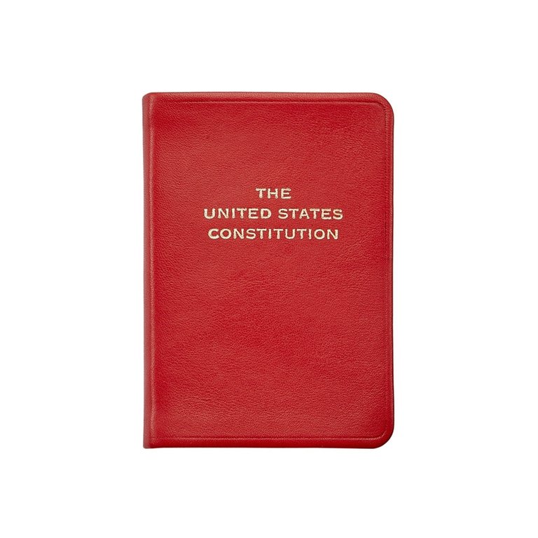 Mini United States Constitution - Special Leather Edition  - Red