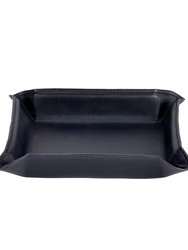Moldable Leather Catchall - Navy