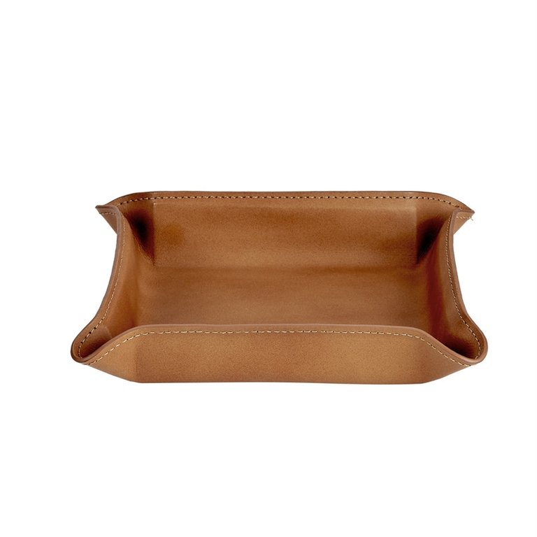 Moldable Leather Catchall - Tan