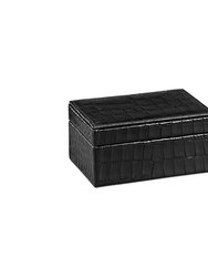 Small Leather Box - Black