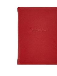 Small Leather Journal - Red