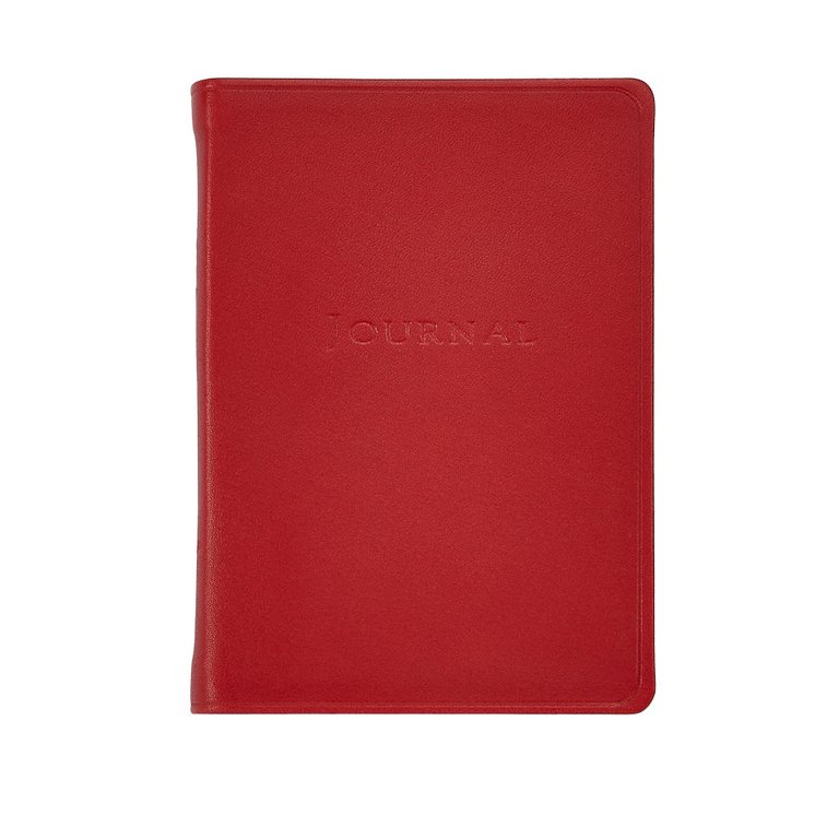 Small Leather Journal - Red