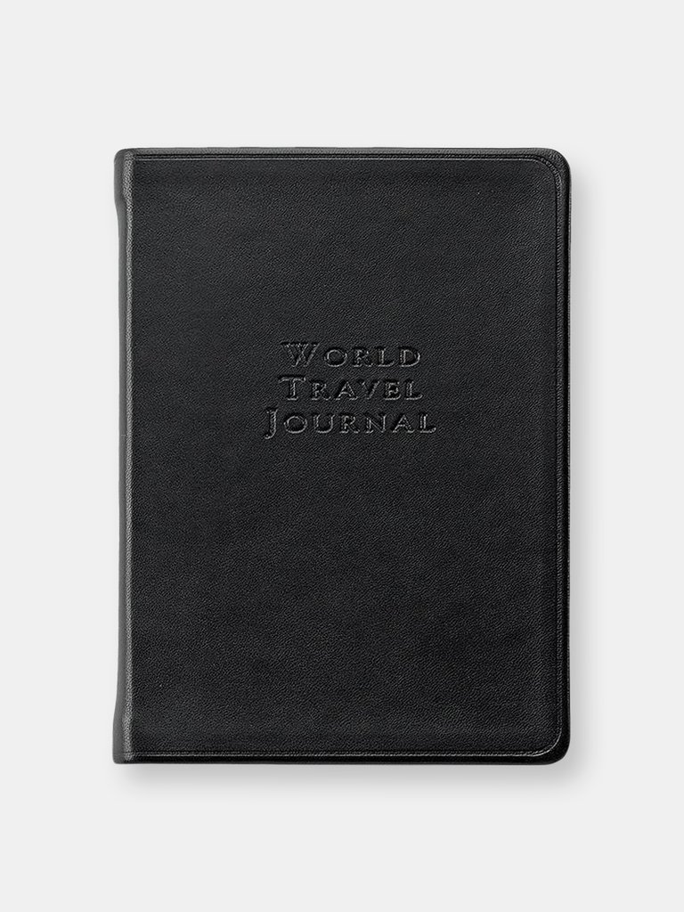 World Travel Journal - Special Leather Edition - Black