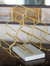 Gold Honeycomb Wine Rack