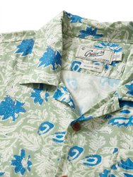 Men Vintage Hawaiian Batik Print Shirt