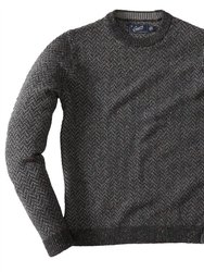 Men'S Zermatt Herringbone Crew Neck Sweater